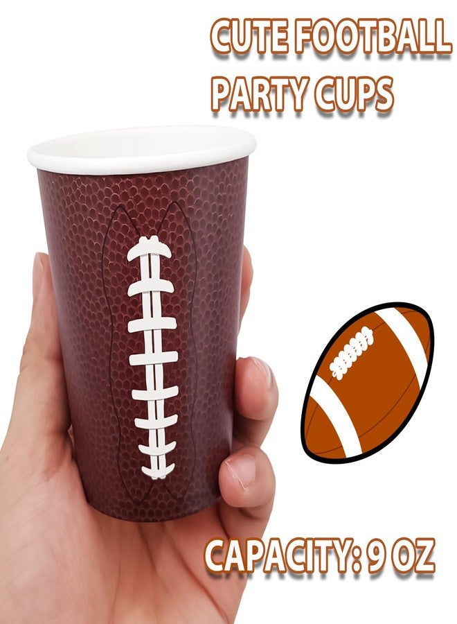 EaciTown Football Beverage Cups - Game Day & Party Cups (30) With Football Design, Perfect for Birthdays & Baby Showers - Image 2